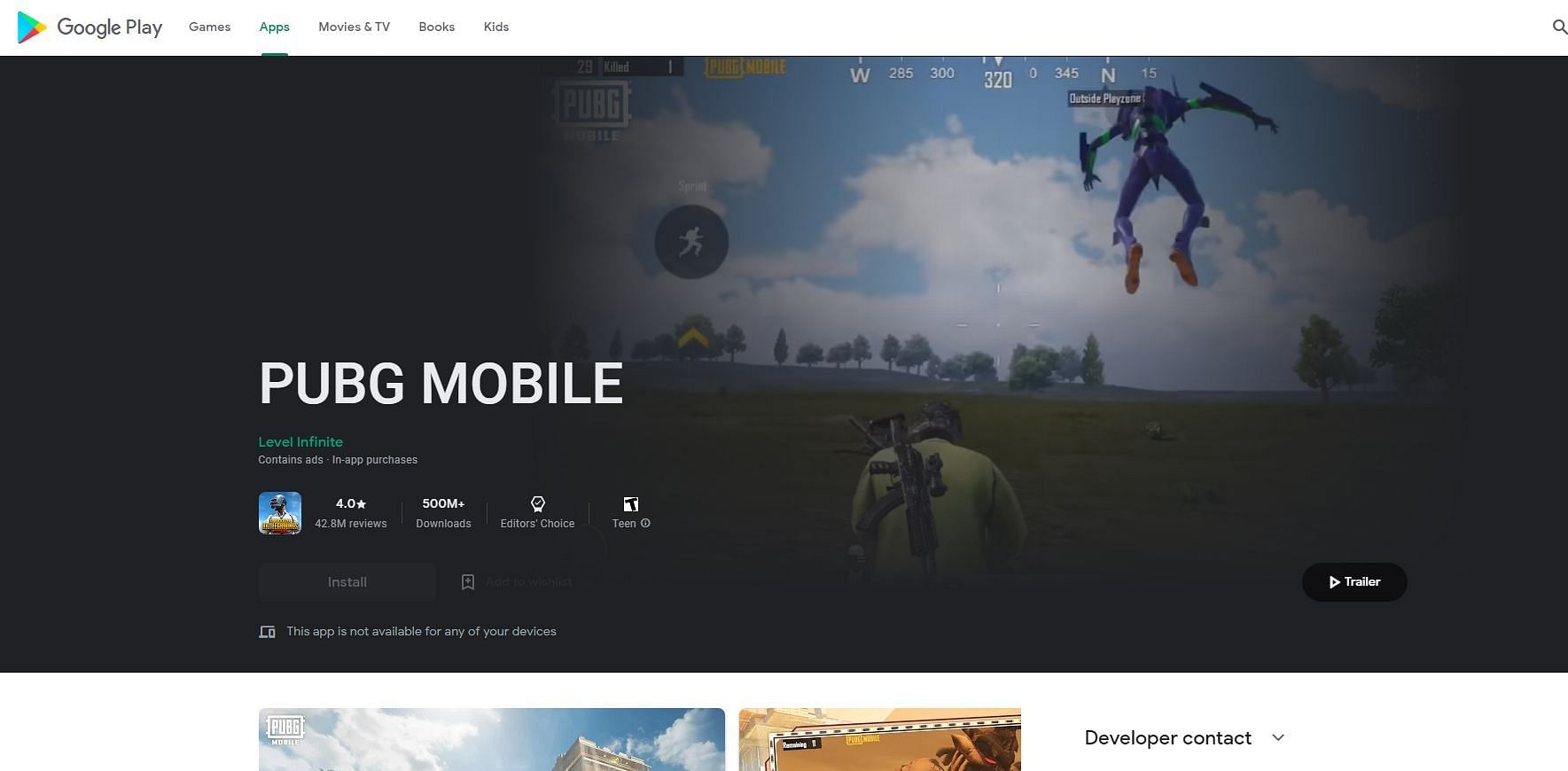 Gamers on Android phones can visit the Play Store (Image via Google Play Store)